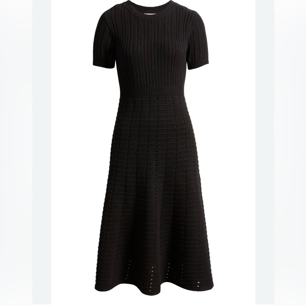Elegant Black Knit Dress